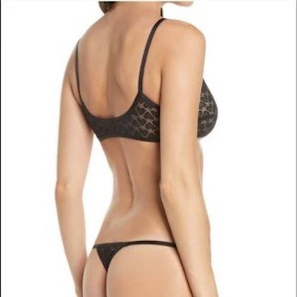 Free People Kelly Heart Lace Bra & Thong Set Size XL NEW - Picture 5 of 11